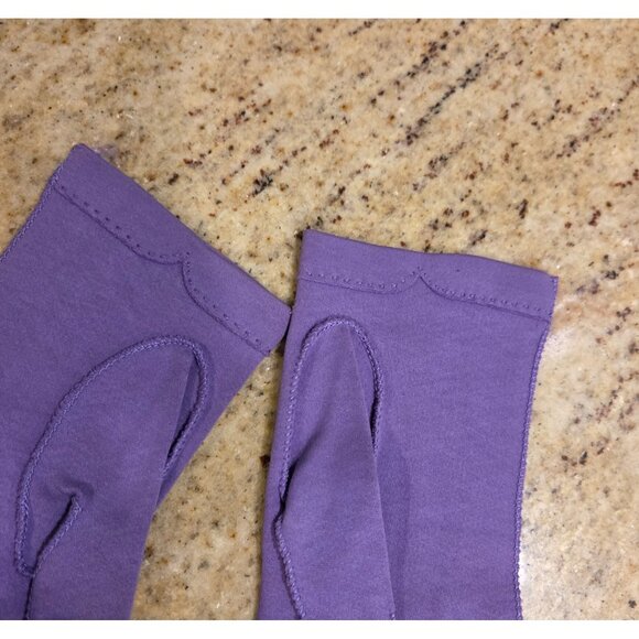 Vintage Womens Size S 6.5 Lilac Purple Formal 8" Wrist Gloves Cotton Stretch - Picture 8 of 12